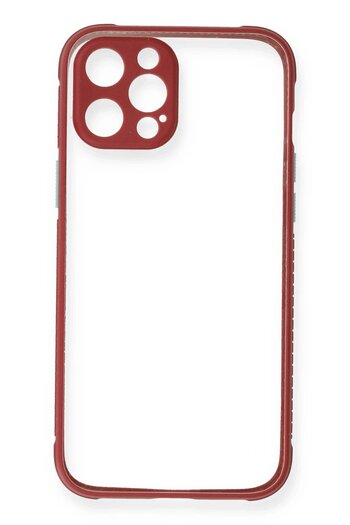 TEKNOCEP iPhone 12 Pro Case Miami Transparent Silicone - Fuchsia - Teknocep4353-1011