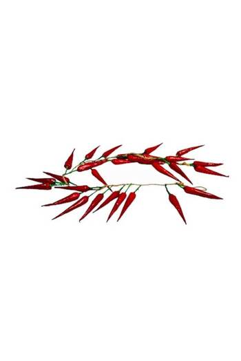 OEM Set 2 funii ardei iute artificial, decoratiune cu posibilitate de agatare, 55 cm