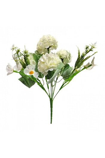 OEM Flori artificiale, buchet de 7 fire, 30 cm, ivoir