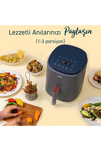 COSORI DRMZ YeniCOSORI Cosorı Lite Smart Air Fritöz 3.8l Xl Air Fritöz 1500W,7 Programlı Sıcak Hava Fritözü