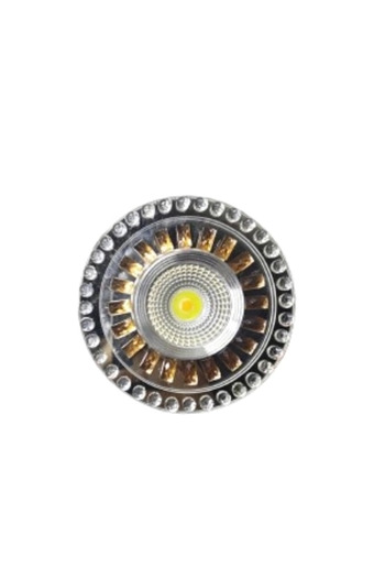 Eldenör SUNLED 8005 Cam Spot Case 5W ضوء أبيض Led بإطار ضوء النهار - إطار متوافق مع المقبس والمفتاح