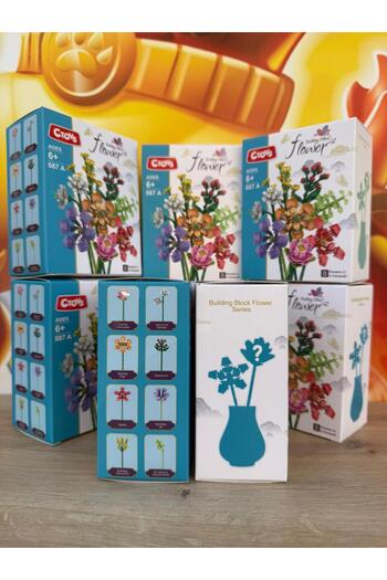 scntoys Decorative Flower Bouquet Building Set Lego Flower Lego 500+ Pieces 8 Boxes Full Set Special Set