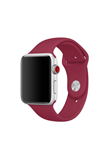 THD Silicone strap for Apple Watch 38/40 mm, size S/M, series 1,2,3,4,5,6,7,8 rose red (rose