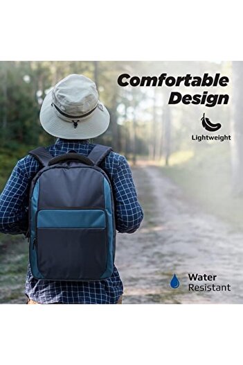 Promate Laptop Backpack, Lightweight Comfortable 15.6” Laptop Backpack with Secure Zippers, Water-