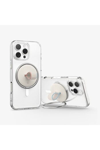 Spigen O-Mag Ring MagFit Phone Holder Stand for MagSafe compatible case & iPhone series Dune Beige