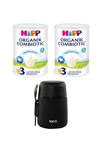 Hipp 3 Organik Combiotic Bebek Sütü 350 gr x2 - Ömür Boyu Garantili Bento Paslanmaz Çelik Mama Termosu