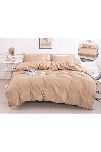CHIRASO CHIRASO bedding set, Thin Damask, Fitted Sheet 180x200+30cm, Duvet Sheet and 2 Pillowcases