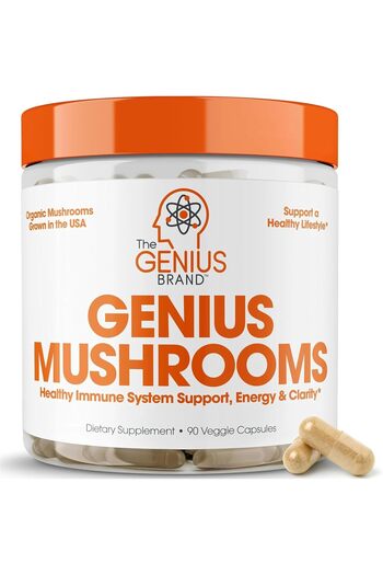 The Genuis Brand The Genius Brand Mushrooms 30 Servings 90 Capsules