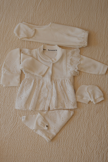 Murat Baby Newborn 5-Piece Baby Set Bottom Top Baby Girl Set Set