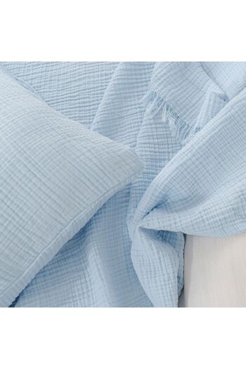 YASEMİNİNEVİ 4-Layer Multi Muslin Bedding Cover Pique (200 X 240cm)