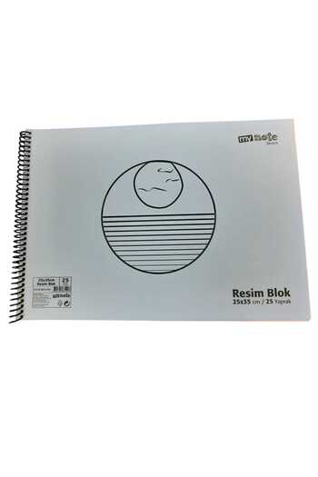 Mynote 25X35 Plastic Cover 25 Leafs Picture Notebook