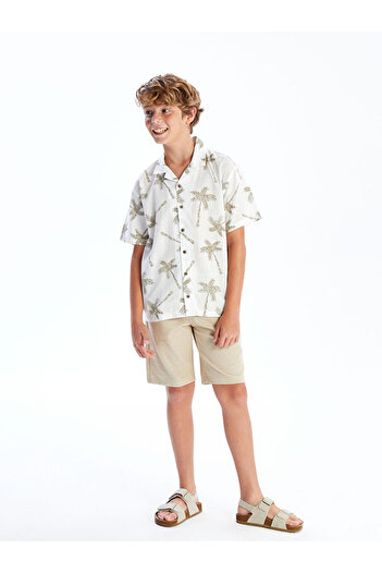 LC Waikiki New Season Patterned Boy's Shirt - S5Rb69Z4