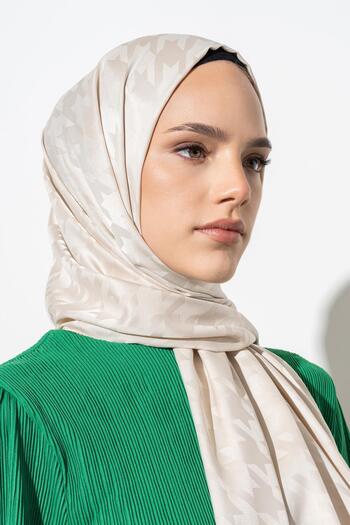 JAWEL Jacquard Large Pattern Houndstooth Shawl