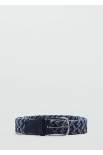 MANGO Man Elastic Belt with Colored Braids