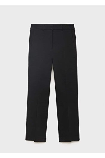 MANGO Woman Düz kesim kısa paçalı pantolon