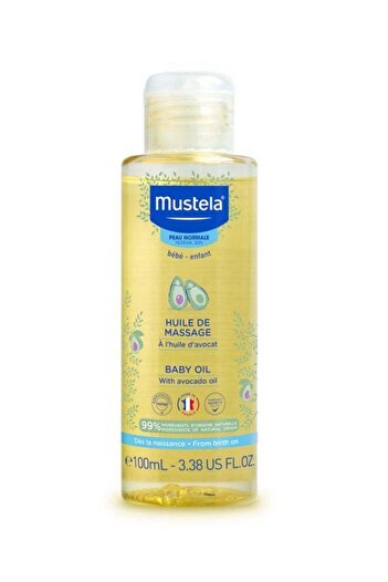 Mustela Hypoallergenic Baby Massage Oil With Avocado Oil, 100ml