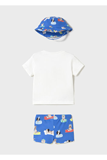 MAYORAL Newborn Boy 3-Piece Sun Protection Swimsuit Set