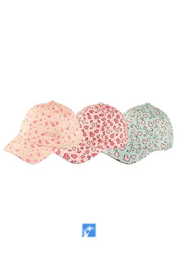 Kardelen Butik Denizli 100% Polyester Printed Baby Girl Hat (Age 1-3) (Size 48-50 cm)