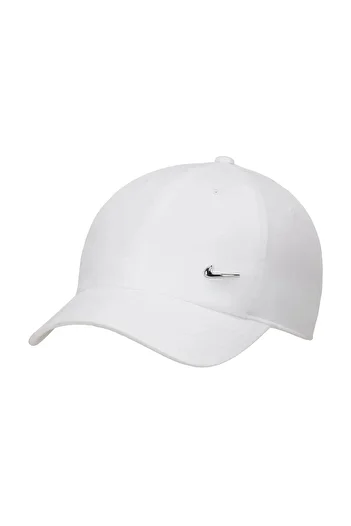 Nike Hat Dri-Fit Club Metal Swoosh Unisex White Hat