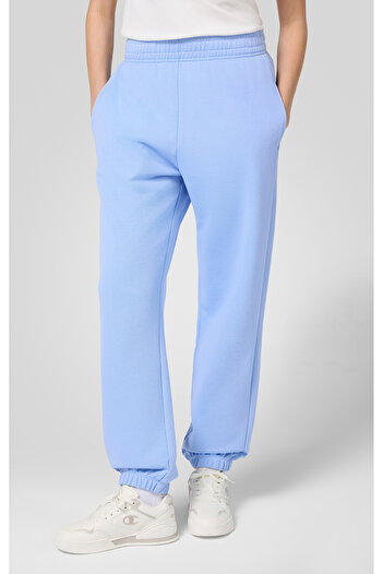 Champion Authentic Pants Elastic Cuff Pants Mavi Kadın Eşofman Altı-117790-BS186