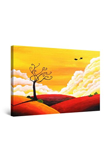 startonight DualView Startonight Lonely Tree Painting, 90 cm x 60 cm