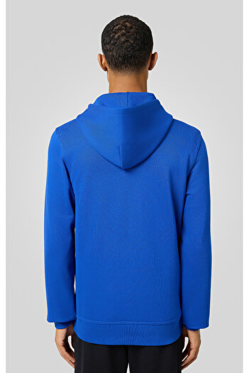 Champion Icons Full Zip Hoodie Sweatshirt Mavi Erkek Kapüşonlu Sweatshirt-220728-BS008