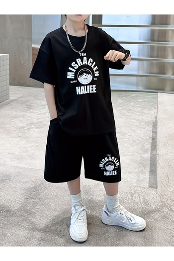 Let's Wear Misraclen Premium Kids Bottom Top T-Shirt Shorts Set