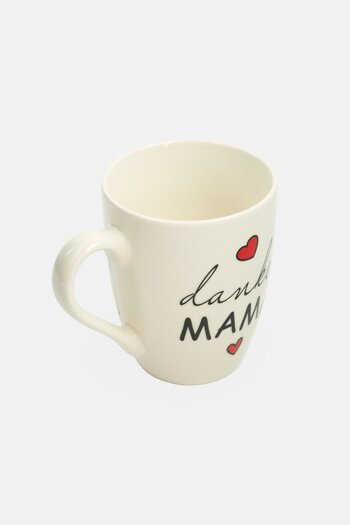 Ritzenhoff & Breker Porcelain Thanks Mama Coffee Mug 310 ml, Off White