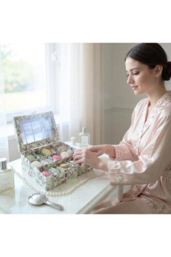 Yenigeldi 1 Piece (8 Compartments) Paris Transparent Box Organizer Multi-Purpose Accessory Box