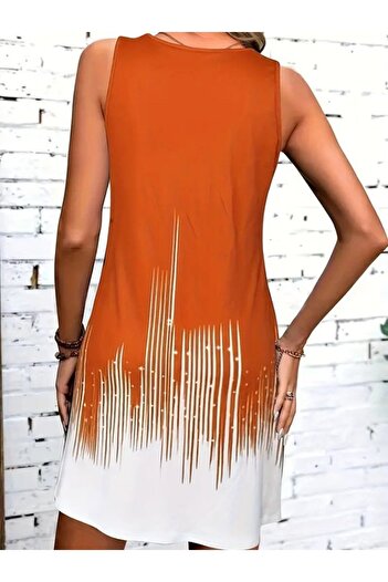 buğrahayalin Women's Strap Round Neck Single Jersey Dress