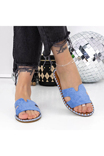 mei Women's Slippers with Low Sole 3BL3 Blue | Mei