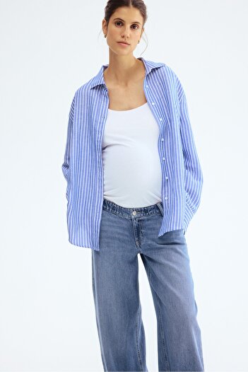 H&M MAMA Wide Low Jeans