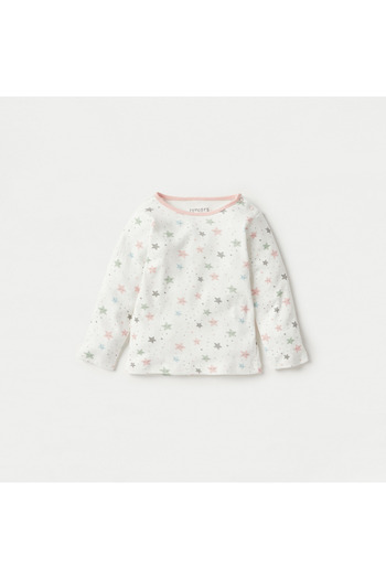 Juniors All-Over Star Printed T-shirt and Pyjama Set