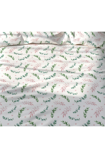Evmila Double Sided Floral Patterned - Printed Single Duvet Cover Set