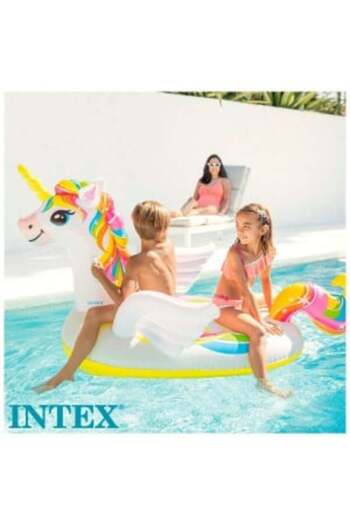 Blusmart Unicorn Ride-On Inflatable Pool Toy for Kids, 198 x 140 x 102 cm