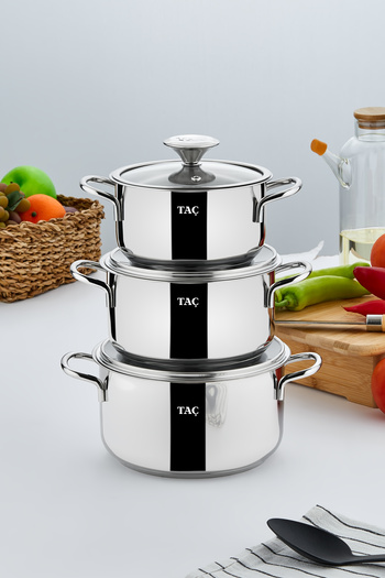 Taç Bengü Pro 6 Piece Steel Cookware Set