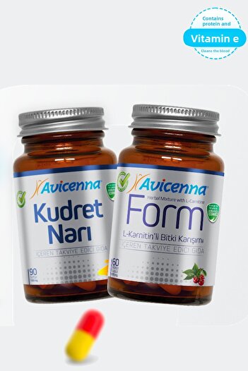 Avicenna Vitamin E Containing - Power Pomegranate and Form Supplementing Food Set