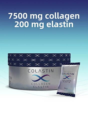 Colastin 7500 Mg Collagen 200 Mg Elastin 14 Powder Sachets |   Easy and Soft Drinking