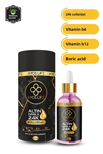 ayosnet Colloidal Gold Drop - Reinforced, Added B6 and B12