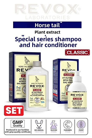 Revox Ponytail Herb Shampoo and Conditioner to Prevent Hair Loss