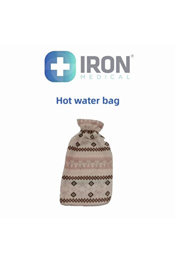 iron medical كيس ماء ساخن مغطى 2000 مل
