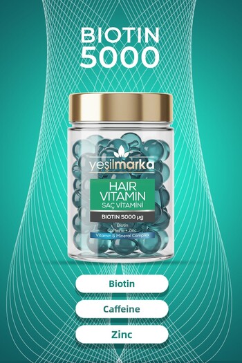 yeşilmarka Biotin and Caffeine Contenius - Revitalizing and Strengthening Hair Care Oil - Bright Look