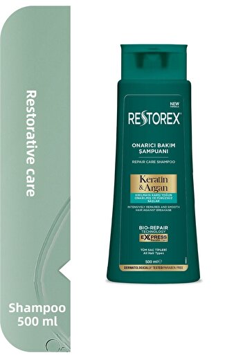 Restorex Șampon Keratin&argan Repair 500ml Nou