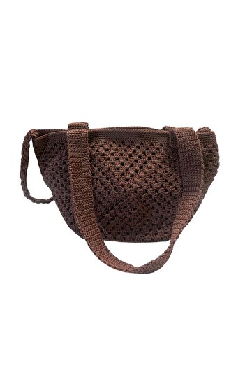 Online Macrome Knitted Handle Bag