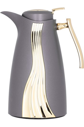Alsaif Gallery Karma Cappuccino Thermos Set, Gold, 2 Pieces
