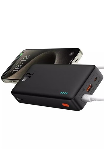 Baseus AirPow Power Bank for Fast Charging, 20000mAh, 20W, Black