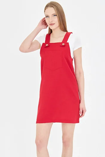 armonika Women's Red Pocket Bag Arm-25Y 001034