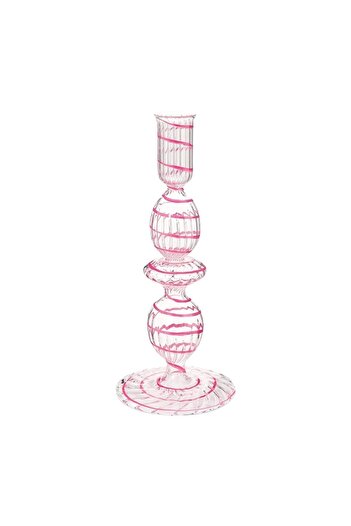 Pip Studio Glass stand, Pip Studio, Swirl Pink, 20 cm, Jolie collection