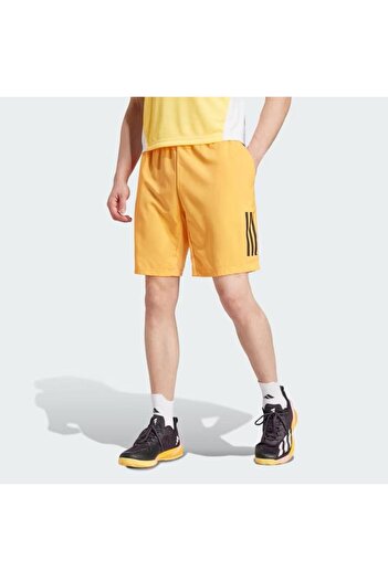 adidas IP1889 - 7 Club 3-Stripes Tenis Shorts Erkek Sarı Şort