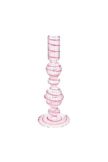 Pip Studio Glass stand, Pip Studio, Swirl Pink, 22 cm, Jolie collection